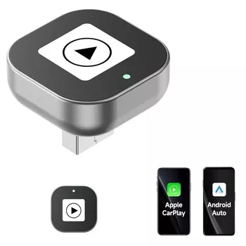 Проводной И Беспроводной Адаптер CarPlay 2-в-1, Автоматическое Подключение, Трансформация Для Автомобилей, Совместимых С Кабелем
