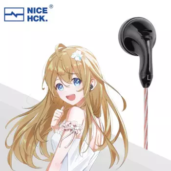 Проводные Hi-Fi наушники NiceHCK B70 с яркой поверхностью, 14,8 мм, с Карбоновым покрытием, микрофон, наушники 3,5/4,4 мм, оптинальные B40 EB2S
