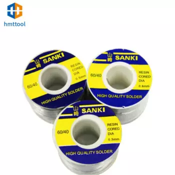 Проволока для пайки SANKI 0,3, 0,5, 0,6, 0,8, 1,0 мм, 250 г, 60% Оловянно-свинцовая линия, канифольный флюс, инструменты для ремонта пайки