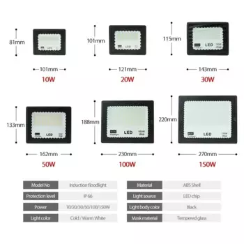 Прожектор ZAHORIO LED 10-100Вт IP66