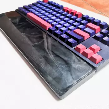 Прозрачная Черная подставка под ладонь для эргономичной игровой механической клавиатуры, 62 68 87104 клавиш