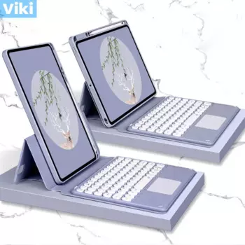 Прозрачная клавиатура для iPad Pro 11 2021 2020 2012 Air5 2022 Air 4 10,9 7 8 9 10,2 mini6, Bluetooth-клавиатура с лотком для ручек