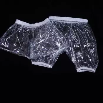Прозрачные парные ПВХ пластиковые трусы ABDL взрослые Фетиш Боксеры Шорты мягкие гладкие бесшумные водонепроницаемые подгузники для недержания мочи трусики