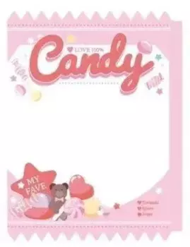 Прозрачный чехол для бейджей Cartoon Candy Bag