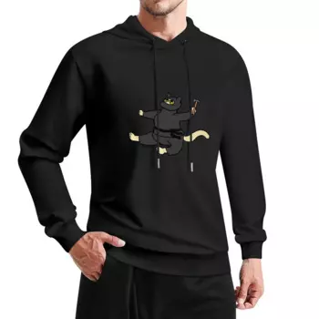 Пуловер с капюшоном Ninja Repair Cat, осенние новинки, мужская одежда, спортивные костюмы