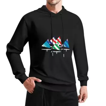Пуловер с капюшоном Sunfish Sailboats Racing, корейская осенняя одежда, эстетичная одежда, осенние новинки, толстовка большого размера
