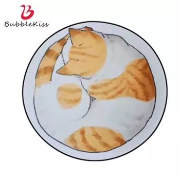 Пузырь поцелуй круглый ковер с узором из милых котиков ковры современный журнальный столик для гостиной Декор коврик дома Спальня Детские покрытием коврик для ползания