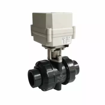 ПВХ DN50 2 дюйма AC110V-230V Шаровой кран с электроприводом TF50-P2-C BSP/NPT 3/4/7 провода 10 нм Вкл./Выкл. 15 сек. Для применения водой CE