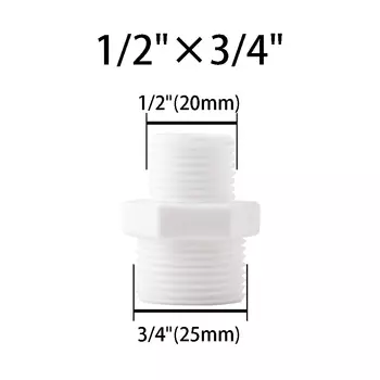 ПВХ тройник 1/2" 3/4" 1", белый