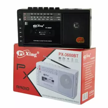 PX-3600BT Винтажный кассетный радиомагнитофон Портативные беспроводные колонки Bluetooth AM/FM/SW Многодиапазонные радиостанции USB/TF Card Player