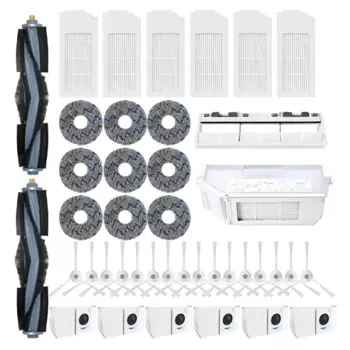 Пылесборник для пылесоса Ecovacs Deebot X1/T10 OMNI TURBO, фильтр НЕРА, основная боковая щетка, тряпка, мусорная корзина