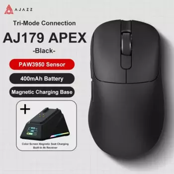 PYLV X Ajazz AJ179 Apex PAW3950 Беспроводная Bluetooth легкая игровая мышь RGB зарядная док-станция компьютерная макро мышь игроки