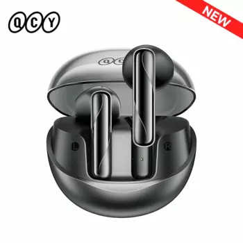 QCY AilyBuds Прозрачные беспроводные наушники Bluetooth 5,3 TWS Наушники-вкладыши Игровая гарнитура 4 микрофона ENC Прозрачные наушники