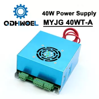QDHWOEL 40 Вт CO2-лазерный источник питания MYJG 40WT 110 В/220 В 40 Вт 25 Вт 30 Вт для станка для лазерной гравировки и резки
