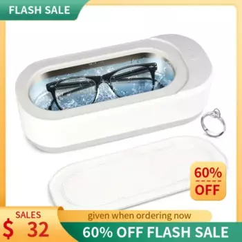 QWUltrasonic Jewelry Cleaner, ультразвуковой очиститель с одним касанием для колец, очков, протезов
