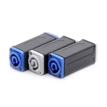 R U1004 3-контактный адаптер питания 20A/250В синий