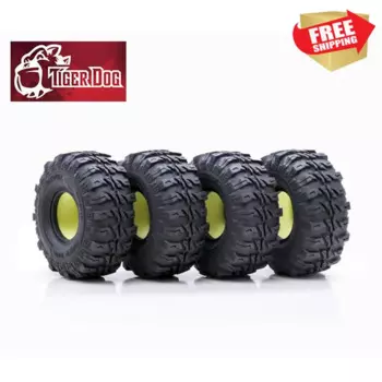 Радиоуправляемый автомобиль TigerDog 1,9 дюймовые шины axial SCX10 90046 D90 traxs TRX4 дополнительные детали