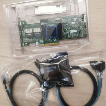 Raid-Контроллер Adaptec, 8 портов PCIE2 x8 512 МБ + батарея BBU + 2*8087