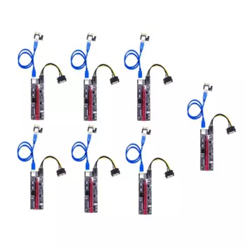 Райзер 009S PCI-E, 1X до 16X, USB, PCI Express Райзер, адаптер питания, карта 60 см, USB 3,0, Удлинительный кабель для биткоина
