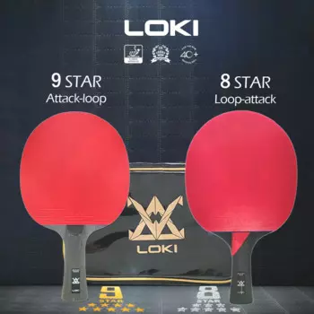 Ракетка для пинг-понга Loki 8, 9 звезд, высоколипкая ракетка для пинг-понга, профессиональная ракетка для настольного тенниса