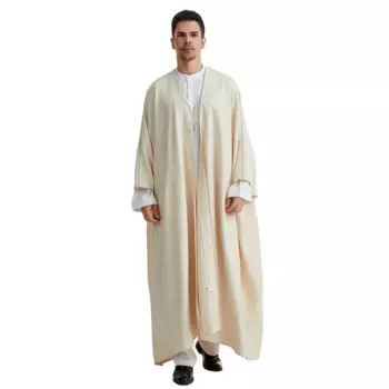 Рамадан Abayas для молитвенной одежды, мужское открытое мусульманское кимоно кебая, Abaya, мужское платье Djellaba, мужское платье