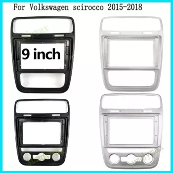 Рамка для автомобильного радиоприемника для Volkswagen Scirocco 2015-2019, установка приборной панели, стерео панель, комплект отделки компакт-дисков, лицевая рамка, рамка