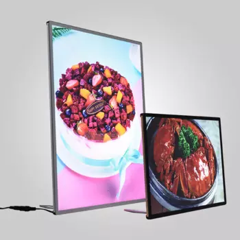 Рамка-подставка для дисплея Menus A2 A3 A4, плакат со светодиодной подсветкой, рекламная коробка, тонкая рамка-зажим для ресторана, магазина, рекламный щит, пузырьковый чай