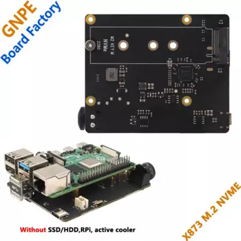 Raspberry Pi 4 X873 USB-M.2 NVMe SSD Плата расширения NAS Поддержка загрузки от SSD