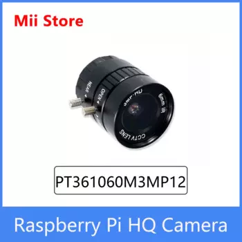 Raspberry Pi HQ камера Официальный продукт 6 мм широкоугольный объектив 3MP Высокое разрешение Sony IMX477 сенсор и 6 мм объектив для 4b/3b +