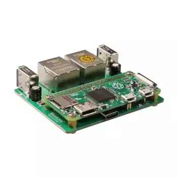 Raspberry PI Zero2 W WH двойная сетевая плата расширения USB к Ethernet RJ45 тип концентратора