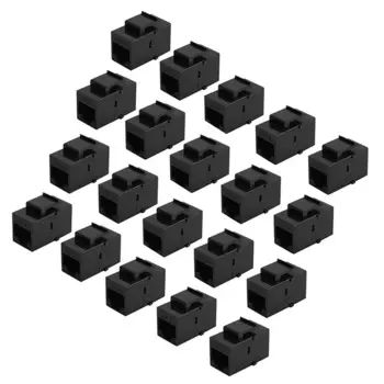 Разъем RJ45 Keystone Jack Cat6, 100 шт., удлинитель, соединитель Ethernet сети LAN Cat 6, разъем, переходник, удлинитель, черный