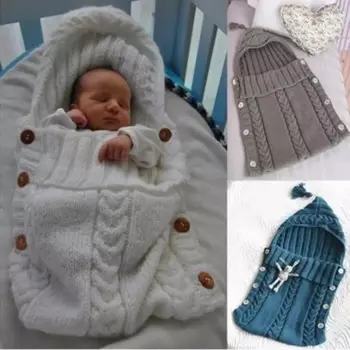 Разноцветный зимний мешок, детская одежда, куртка с капюшоном