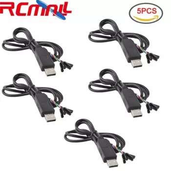 RCmall 5 шт./лот 5 В USB к TTL серийный кабель-адаптер FT232 USB-кабель FT232BL кабель для скачивания для Arduino ESP8266