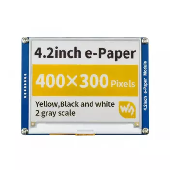 RealQvol 4,2 дюйма модуль дисплея E-Ink 400x300 модуль электронной бумаги желтый черный белый три цвета SPI без подсветки. Низкое потребление