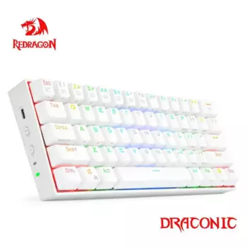 Redragon Draconic K530 RGB Surpport Bluetooth 5,0 Беспроводная USB 2,4G двойной режим Механическая игровая клавиатура 61 клавиши для компьютера