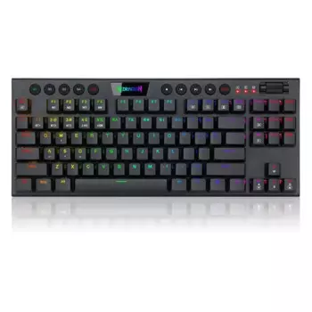 Redragon последняя модель, ранняя модель 5,0, Bluetooth TKL, беспроводная RGB-клавиатура с подсветкой и красными переключателями, Механическая игровая клавиатура