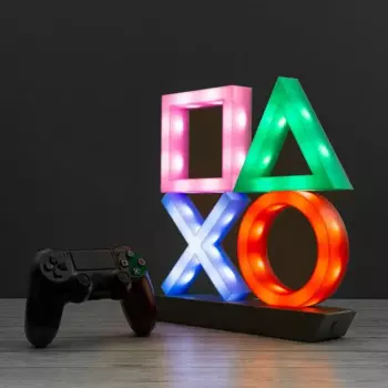 Регулируемая подсветка, голосовое управление, значок игры, светильник PS4, декоративная лампа для настроения, атмосфера, неоновая лампа, светильник, настольное украшение для клуба, настенное украшение