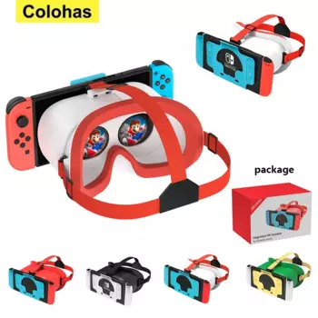 Регулируемые очки виртуальной реальности, подходят для Nintendo Switch OLED/Nintendo Switch, аксессуары для 3D-очков, handsfreeгарнитура, линзы