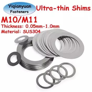 Регулируемые шайбы Yiqianyuan M10 M11 из нержавеющей стали