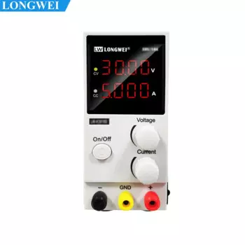 Регулируемый источник питания постоянного тока Longwei LW-K305D, 4 светодиода, 30 В, 5 А, лабораторный переключатель, настольный источник питания со стабилизацией