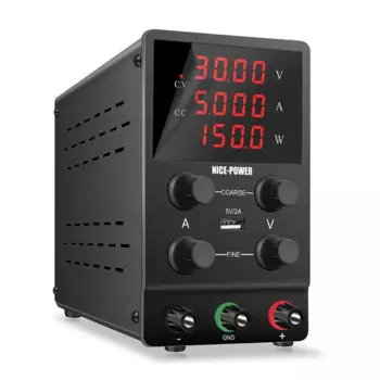 Регулируемый источник питания постоянного тока Nice Power SPS305, 30 В, 5 А, черный, с цифровым дисплеем для ремонта мобильных телефонов