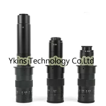 Регулируемый объектив 10X - 180X 300X Zoom C-mount 0,7x ~ 4,5x увеличение 25 мм C-mount для CCD CMOS промышленного видеомикроскопа камеры