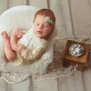 Реквизит для детской фотосъемки винтажный Стул Деревянный кофейный столик кресло студия Новорожденные аксессуары для фотосессии фон для дня рождения