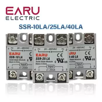 Реле EARUELECTRIC SSR-10LA/SSR-25LA/SSR-40LA