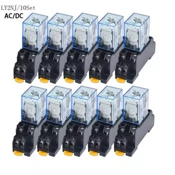 Реле LY2NJ DC12V DC24V AC110V AC220V 10 шт.