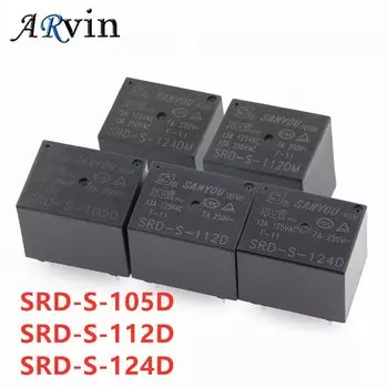 Реле мощности SRD-S-105D 112D 124D 5 шт.
