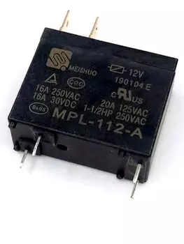 Реле MPL-112-A 12 В, 4 контакта, 2 шт.