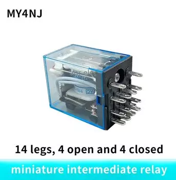 Реле MY4NJ 4PDT 14 контактов 12В/24В/110В/220В