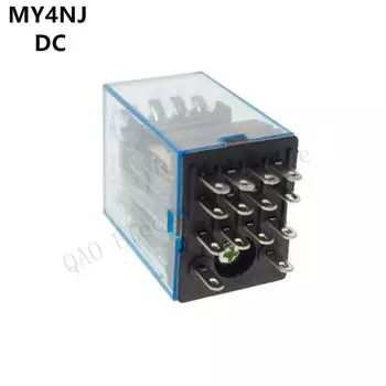 Реле MY4NJ 4PDT DC12V-220V с индикатором
