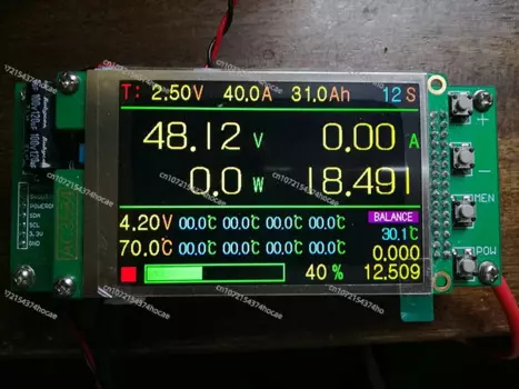 Реле от 4S до 96S, 200A/300A, DIY BMS с ЖК-дисплеем для LTO/LiFePO4/Li-ion, совместимая с батареей нескольких серий, монитор с приложением Bluetooth